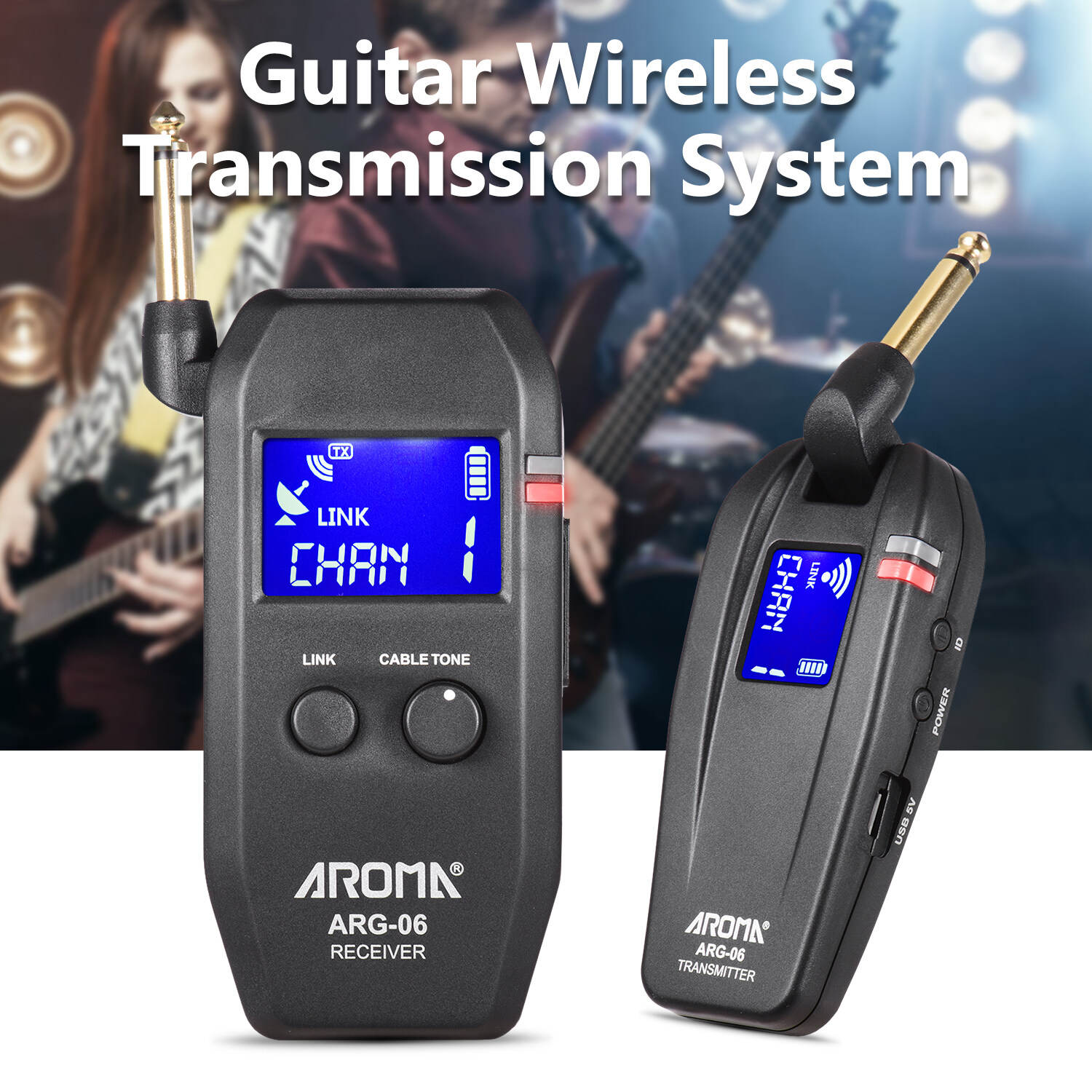 Aroma wireless store guitar system