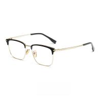 Firada thời trang thoải mái Kính retro titan nguyên chất Kính Mắt vuông sang trọng kính thuốc khung cho Nam Nữ bv7206v