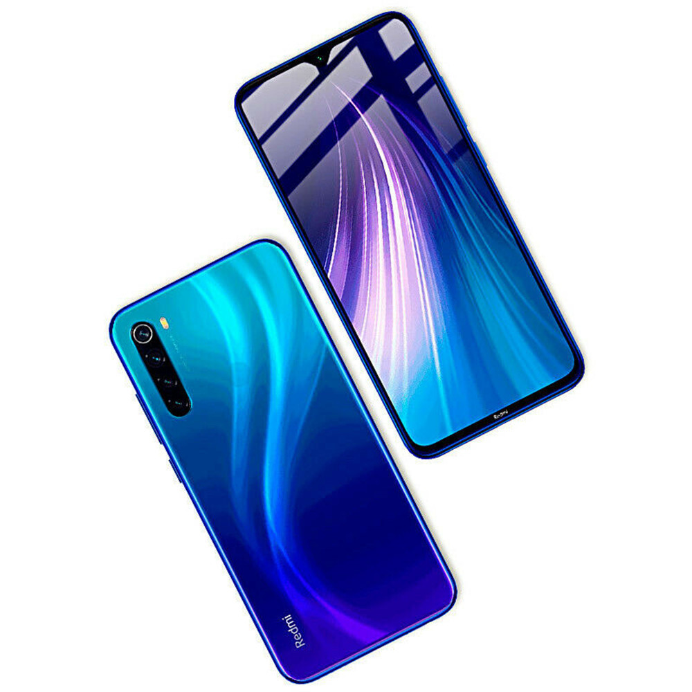 Tempered Glass Film for Xiaomi Redmi Note 8 2PCS- Black