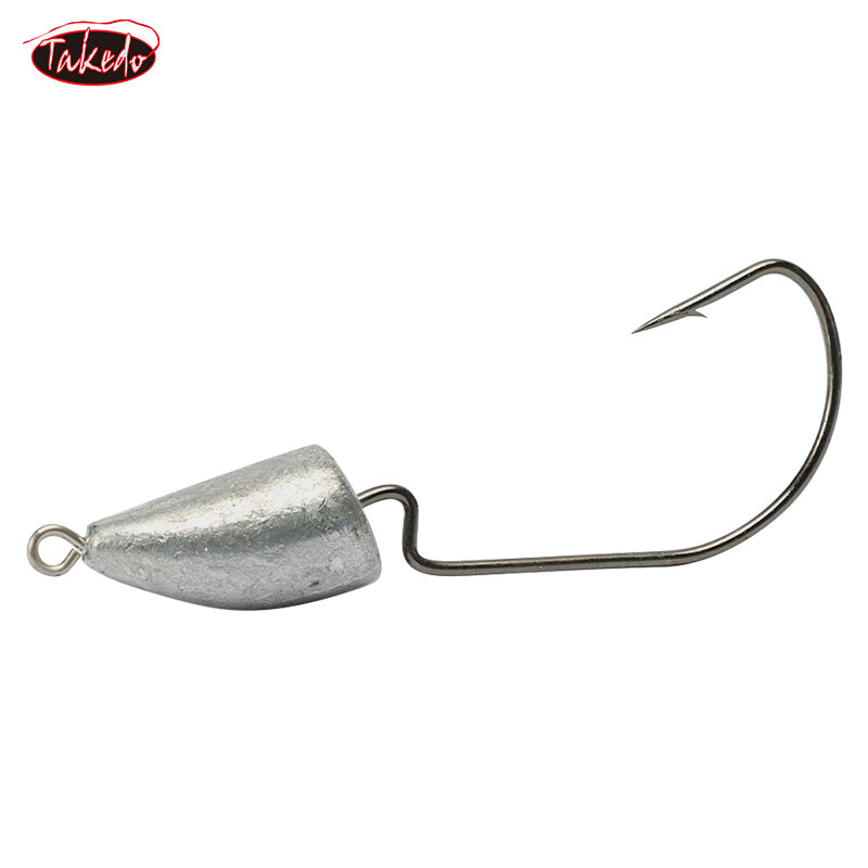 Takedo fd06 5g 7g 10g 14g sâu mềm móc mồi 5 cái/túi lưỡi câu chì đầu đá câu cá mồi
