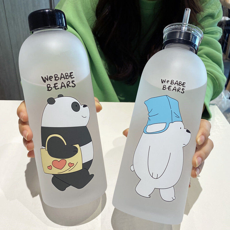 Yadea hongkong dung tích lớn chai nước dễ thương nhựa Kawaii 1000ml