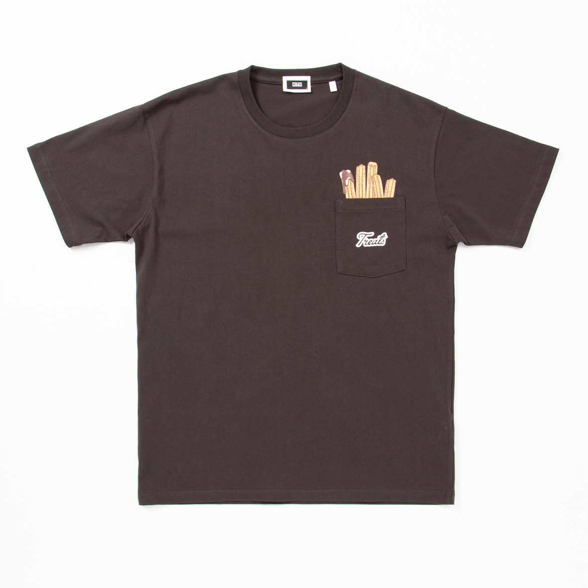 Kith treats áo thun bỏ túi nước sốt sô cô la churro tây ban nha