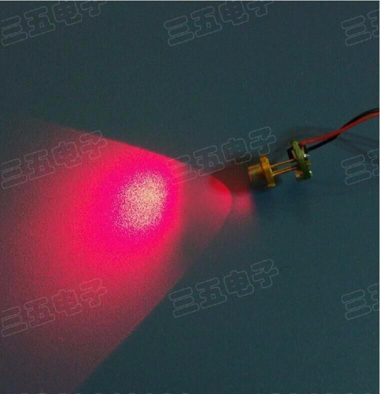 Mô-đun Đèn LED Diode Laser Đỏ 650nm 5MW Và Bảng Điều Khiển Mô-đun Laser Công Cụ Vật Lý Trình Điều Khiển Laser