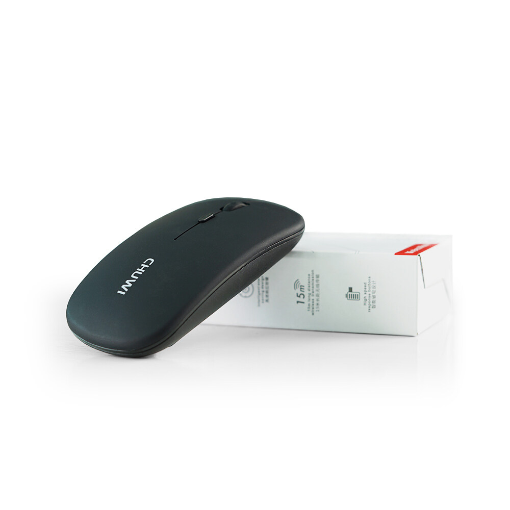 เกี่ยวกับสินค้า CHUWI【Laptop Mouse】Super Slim, Silent & Rechargeable Bluetooth receiver Wireless Mouse Gaming Mouse Colourful LED Light 2.4GHZ Adjustable Mouse for Office Home
