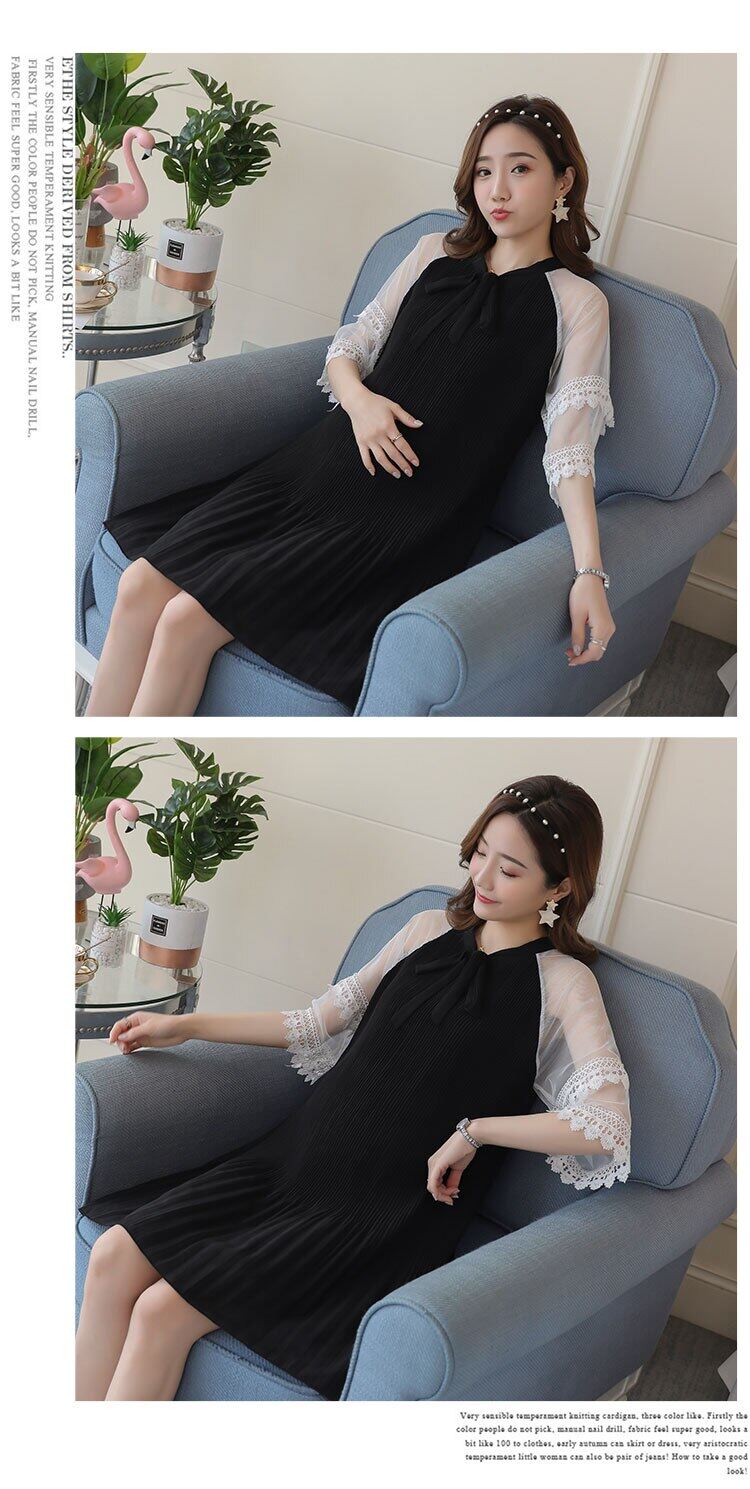 Maternity Photography Prop Maternity Dresses For Photo Shoot Lace Maxi Gown Clothes 2019 Off Shoulder Women Pregnancy Dress (7)