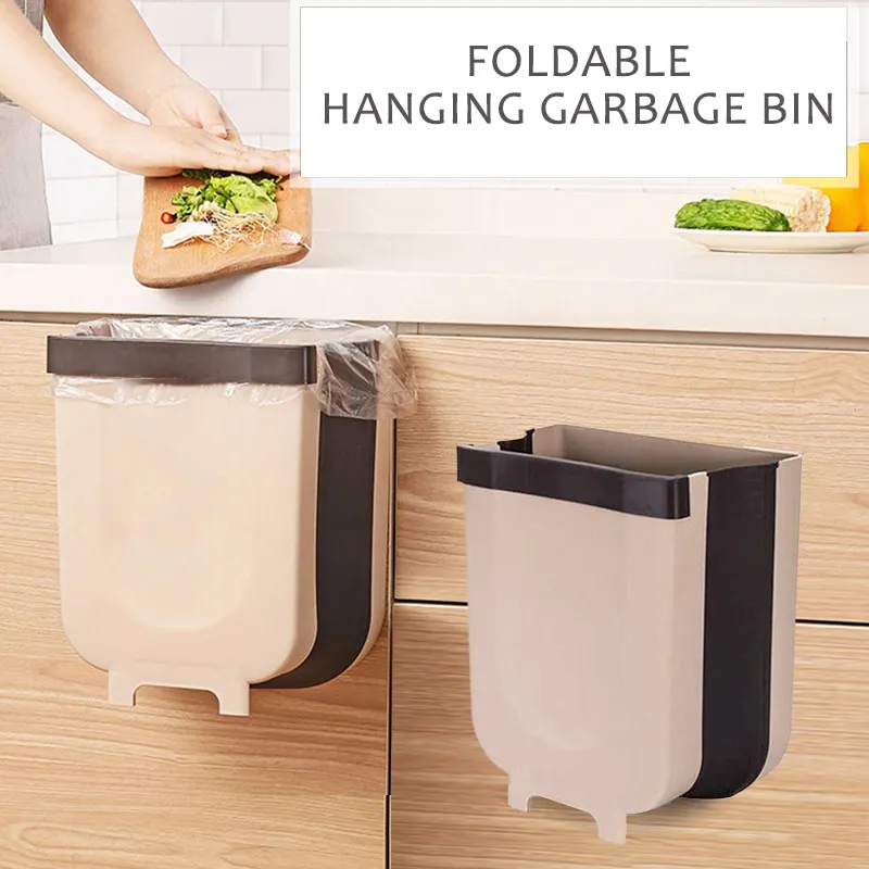 Ej Lifes Kitchen Trash Can Hanging Trash Can Kitchen Cabinet Drawer Type Car Hanging Folding Trash Can Lazada Singapore