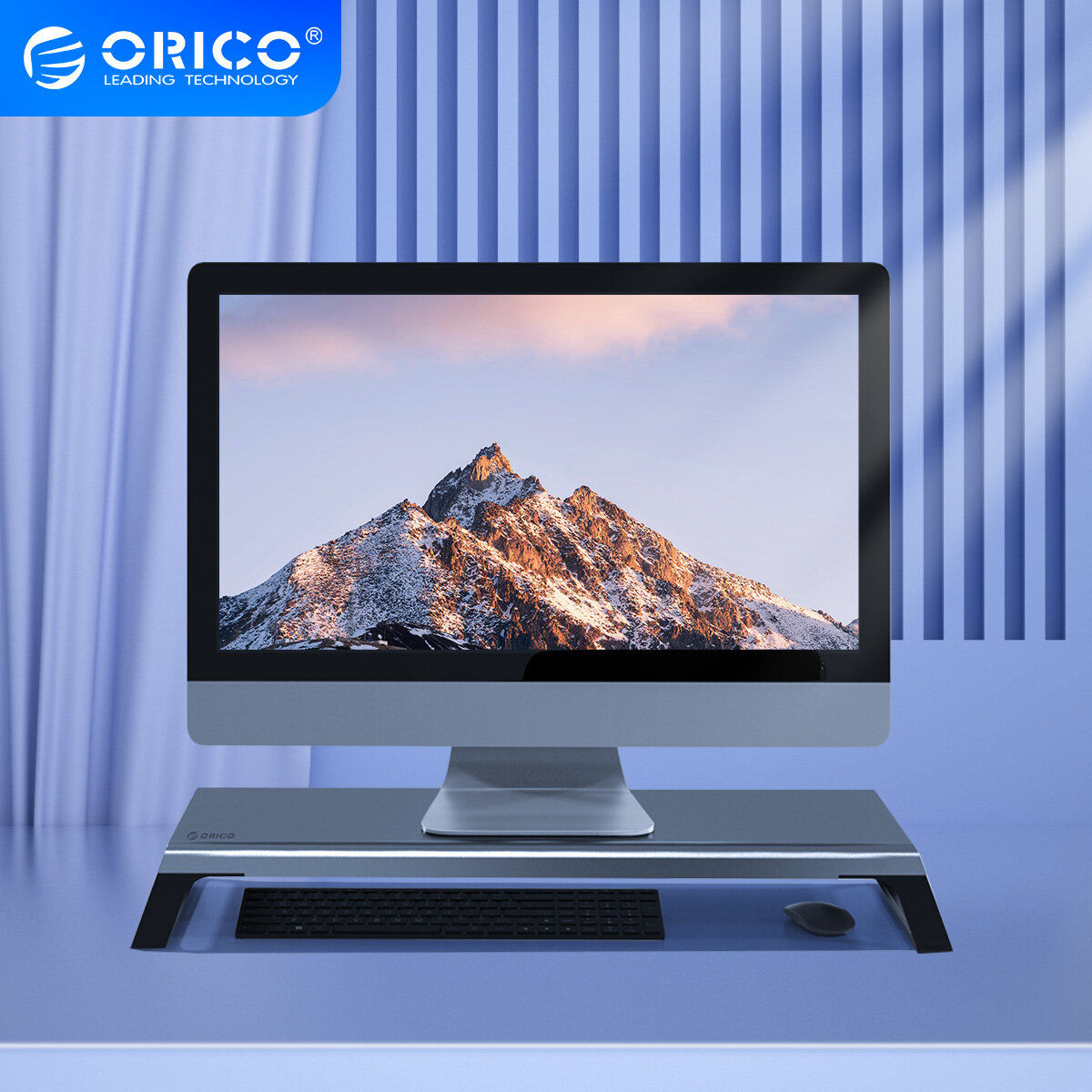 Orico giá đỡ màn hình bằng nhôm giá đỡ máy tính để bàn thông dụng bằng gỗ giá đỡ sắp xếp cho pc máy tính xách tay macbook gia đình văn phòng