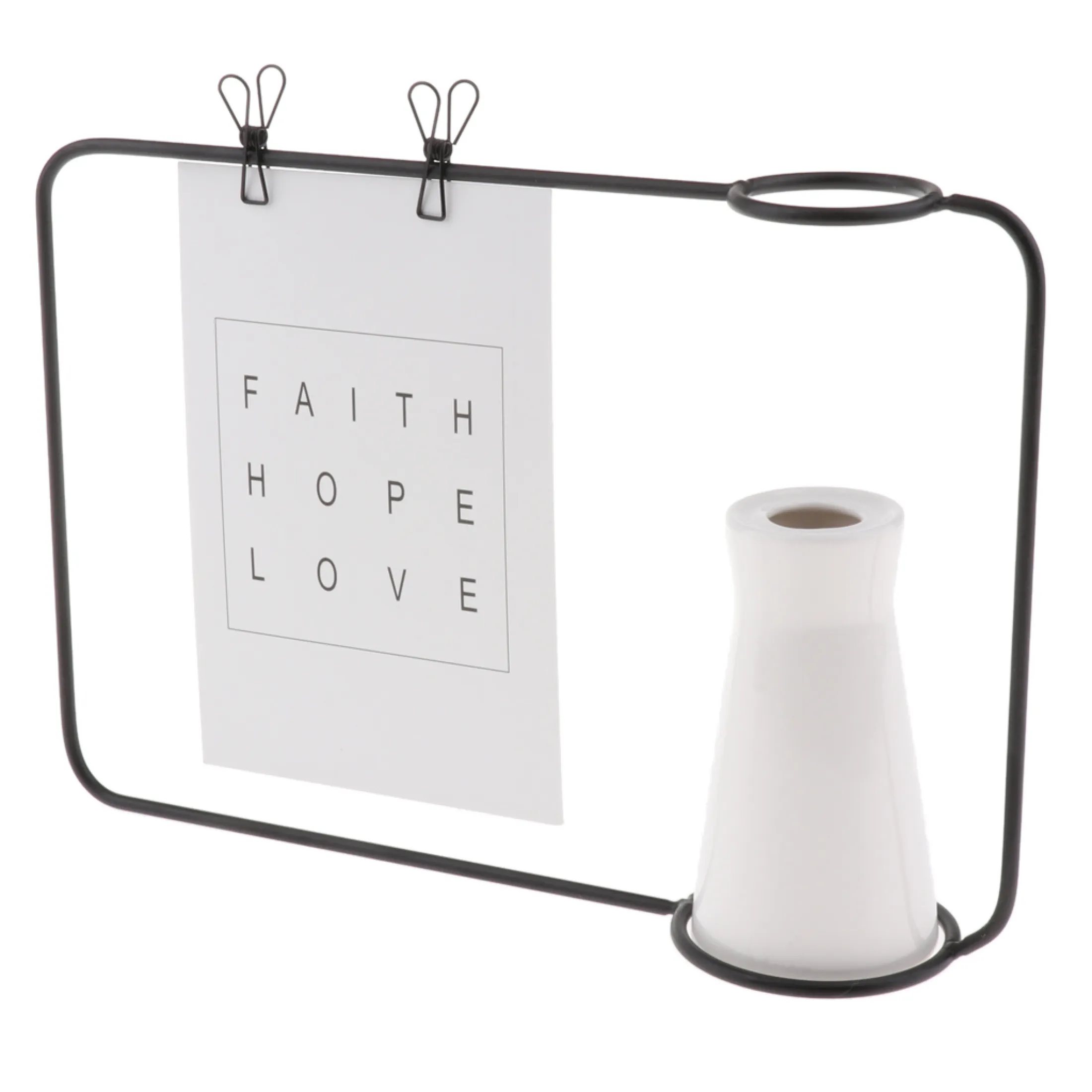 Nordic Style Iron Metal Photo Frame Flower Vase Selfie Picture Booth Holder Tabletop Selfie Picture Photo Frame Stand Lazada Singapore