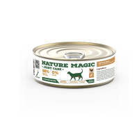 อาหารเปียกสำหรับแมว Nature Magic ช่วยบำรุงสุขภาพข้อต่อขา เพิ่มความคล่องตัวและความยืดหยุ่น ด้วยกลูโคซามีนและคอนดรอยติน ดูแลข้อเข่า เหมาะสำหรับแมวทุกสายพันธุ์ ตั้งแต่ลูกแมวไปจนถึงแมวสูงอายุ ผลิตในโรงงานเดียวกับ ZIWI K9 Zeal