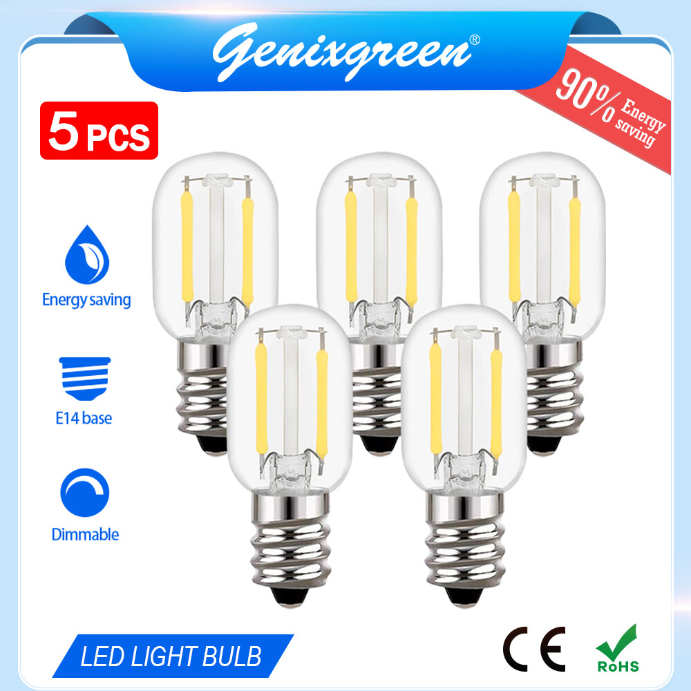 5 gói bóng đèn e12 e14 bóng đèn led dây tóc 1w mini tubular bóng đèn edison 10w tương đương 90% tiết kiệm năng lượng 220v cổ điển màu trắng ấm/daylight/trắng lạnh đèn led cho gia đình