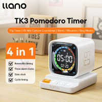 llano Ticktime Cube Pomodoro Timer Productivity Timer Mute Vibration &amp Adjustable Sound Alert Pause &amp Resume for Work ADHD Office Study Task Meeting Black