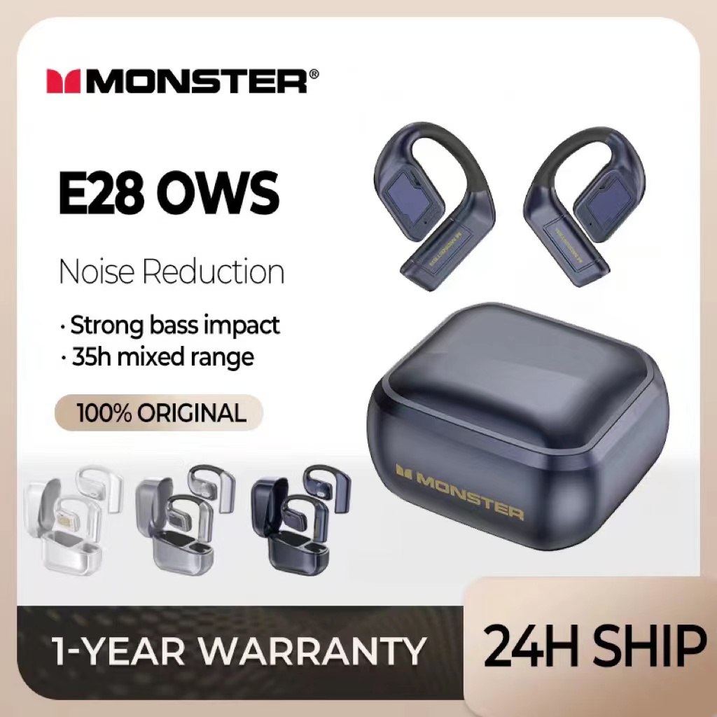 Monster OPEN EAR AC310 ows chơi game tai nghe gắn tai không dây Bluetooth 5.4 tai nghe với Mic giảm tiếng ồn không thấm nước IPX5