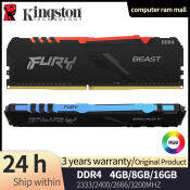 Kingston FURY Beast RGB DDR4 RAM - High Performance Gaming Memory