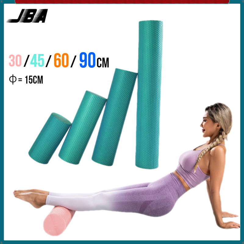  JBA Yoga Con lăn bọt xốp mát-xa 90Cm Độ Cứng Trung Bình EVA Bền khả năng chịu tải 200Kg Đồng Phục Vết sưng Hạt Bong Bóng giãn cơ Tập Thể Dục Khối 