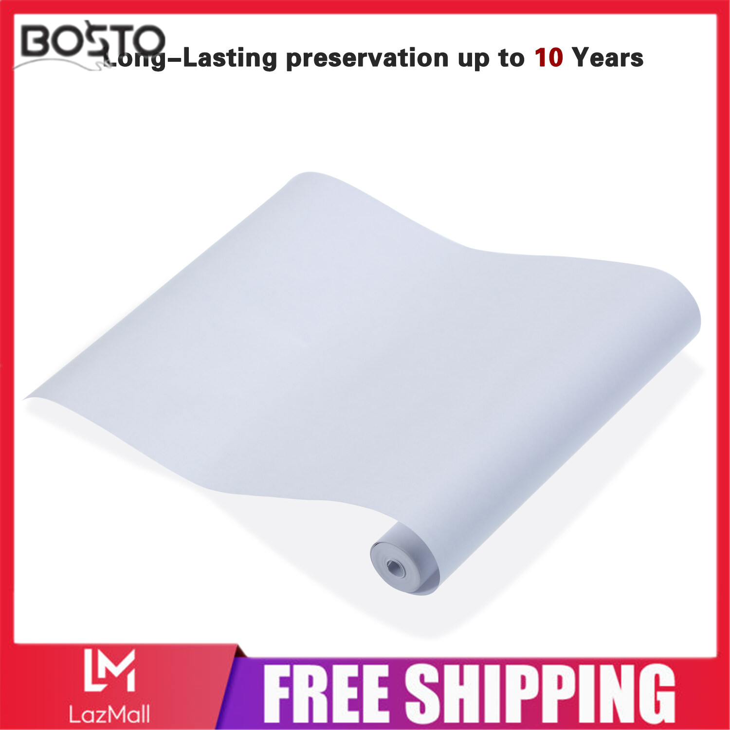 1 Cuộn Giấy In Nhiệt Trắng A4, CuộN 210*30Mm (8.3*1, 2in)