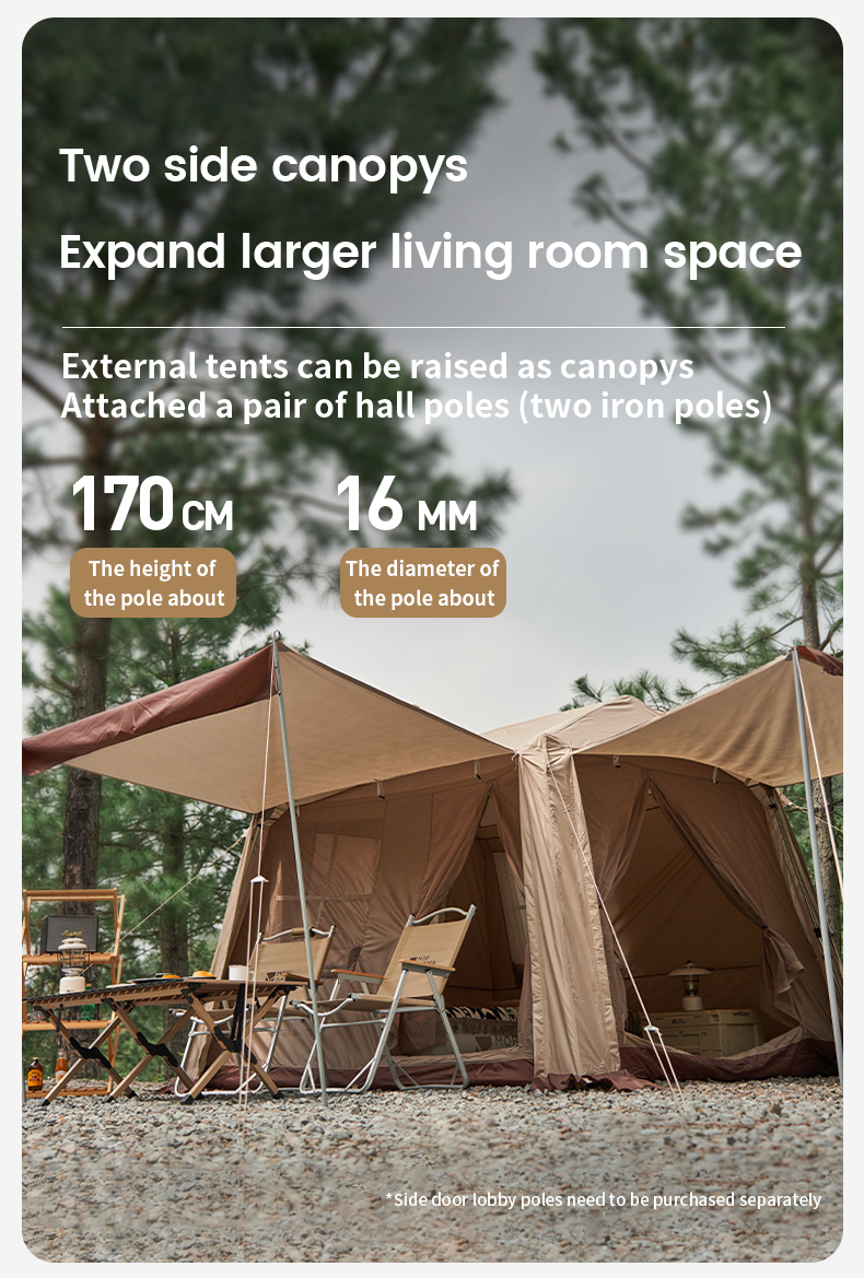 MOBI GARDEN Camping Instant Tent Automatic Tent Large Space Waterproof Picnic Outdoor · v49