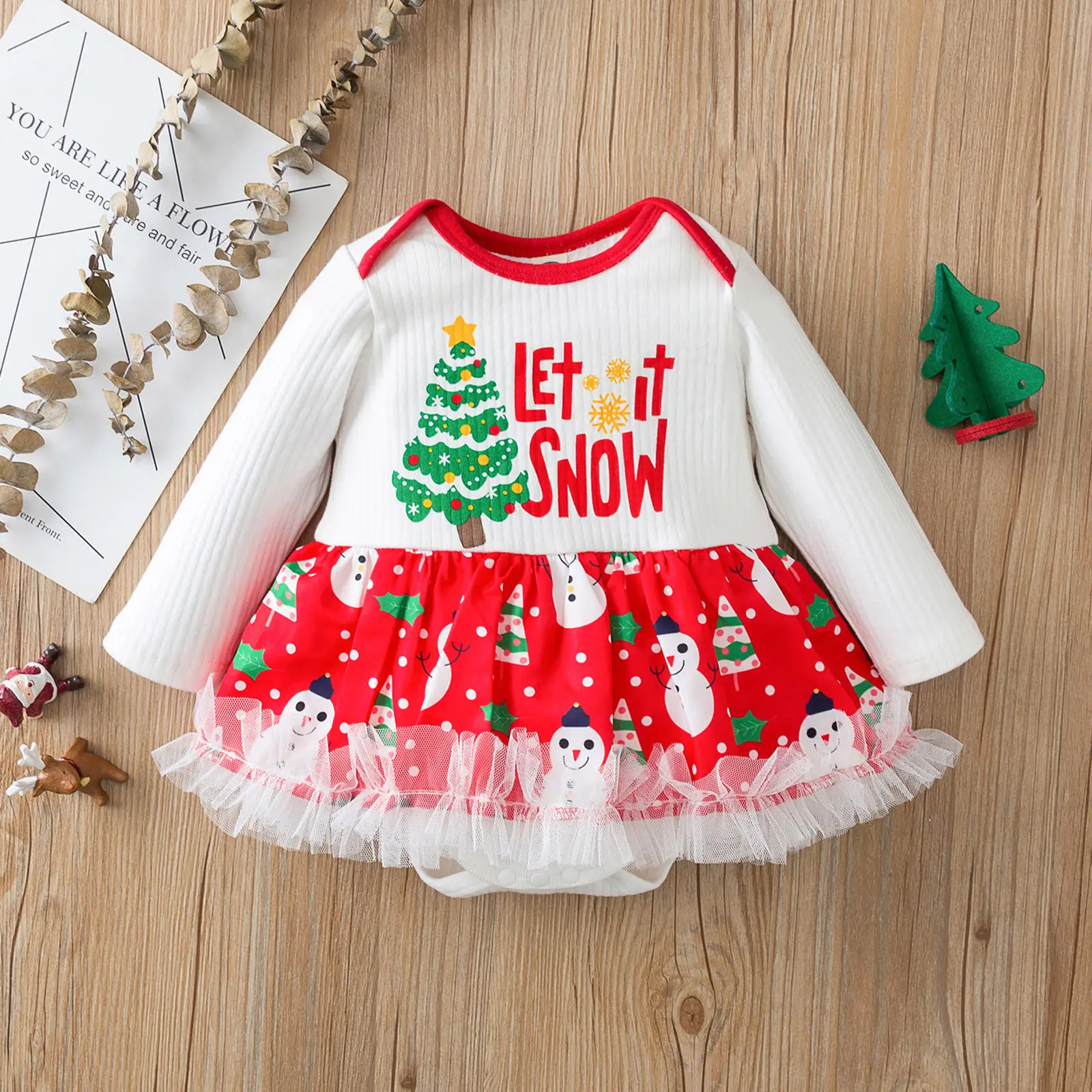 infant baby girl christmas outfit
