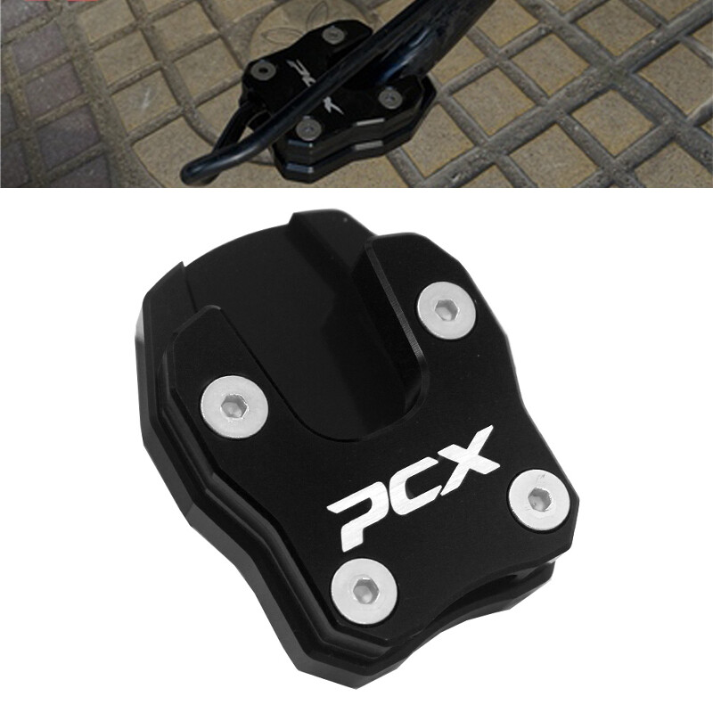 JMCRider For Honda PCX125 PCX150 PCX160 PCX 125/150/160 2018-2021 2022 Motorcycle CNC Kickstand Foot Side Stand Support Extension Enlarger Pad ราคา 154 บาท*ส่งฟรี