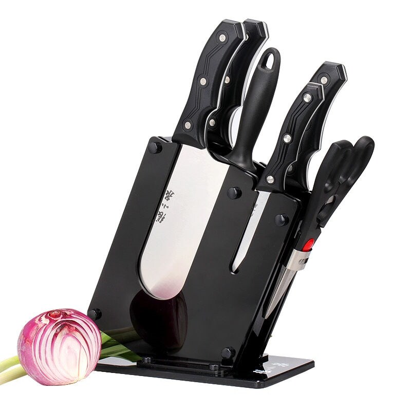 Gambar Authenticfull tool suit stainless steel kitchen knives set solidtool post chopper suit sharp knife