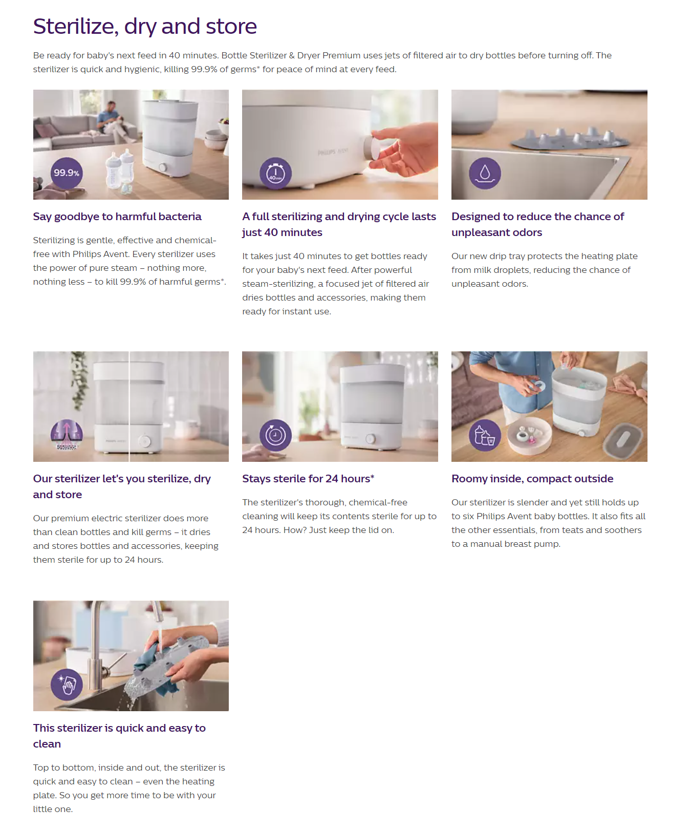 Philips AVENT Premium Electric Steam Sterilizer with Dryer