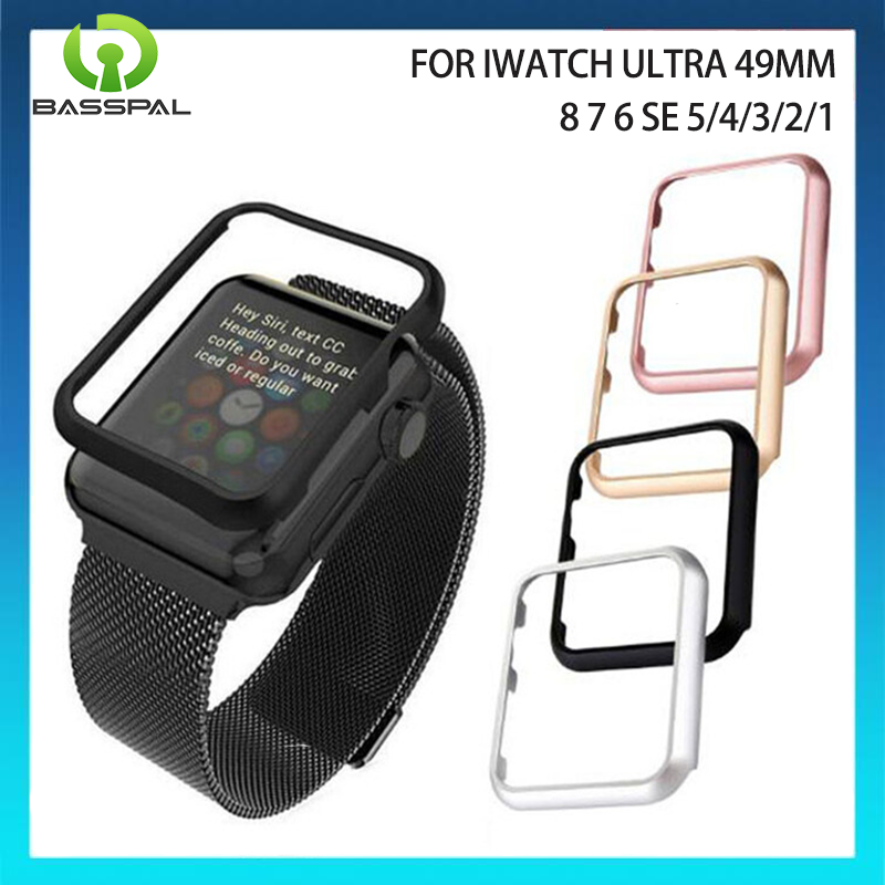 Đồng hồ kim Loại bìa trường hợp cho Apple xem 8 7 41mm 45mm vỏ bảo vệ cho tôi xem 6 SE 5 4 3/2/1 44mm 40mm 38mm 42mm