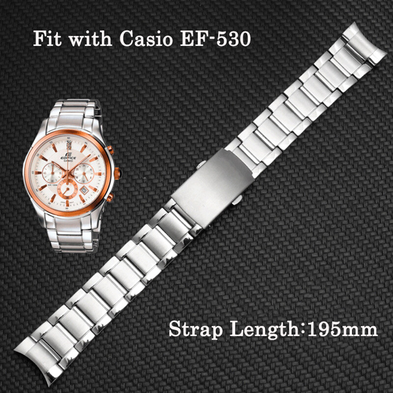 Stainless Steel Watch Band For Casio EF-539 544 550 527 530 534 Series Mens  Watches Band Wristband Bracelet Watch Accessories | Lazada