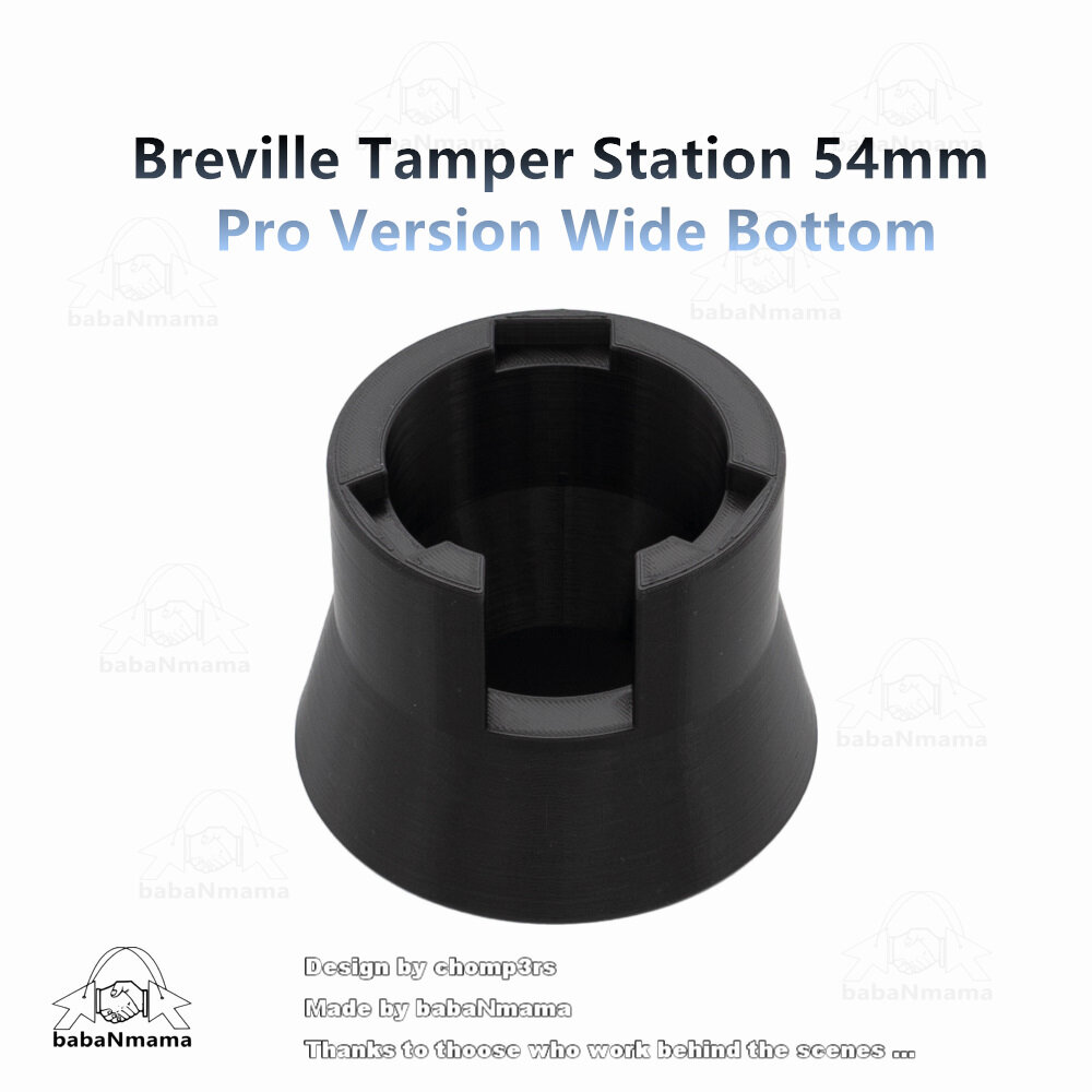 Gambar Pro Version Wide Bottom Tamp Stand Tamper Station Breville 54mm Portafilter Bes870 Bes878