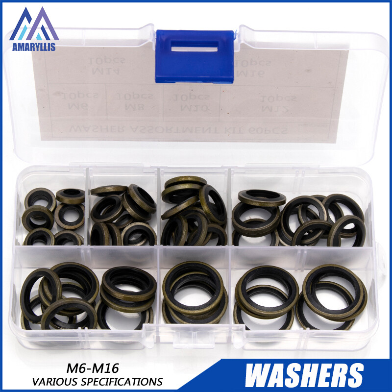 Áp lực cao O-Ring ổ cắm mối đệm nối bít kín máy giặt ốc vít M6 M8 M10 M12 M14 M16 O Vòng đệm hình tròn Bộ dụng cụ dự phòng O-Ring bộ công cụ thủ công