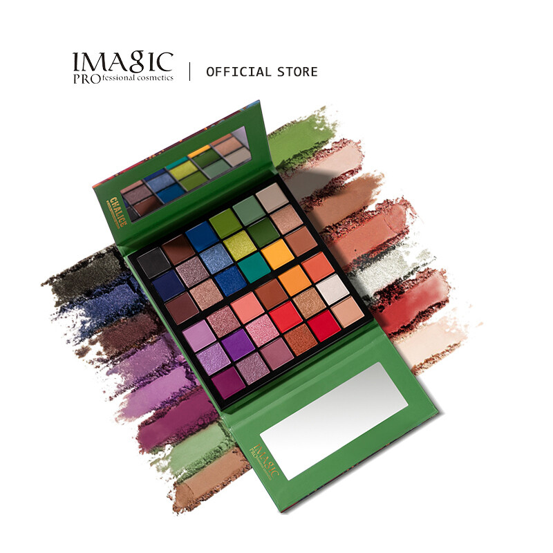 Imagic phấn mắt nhũ lì bảng phấn mắt cầu vồng holy grail màu ngọc trai 36 màu