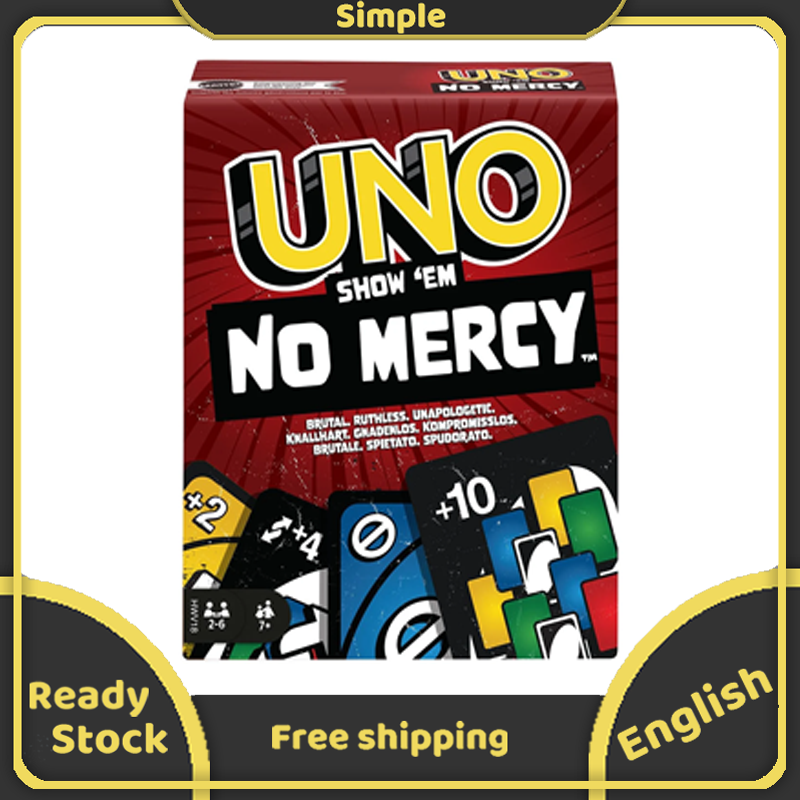  UNO Show 'Em không có trò chơi gia đình Thương Xót và đi du lịch với thẻ phụ 