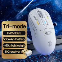 inphic IN6 Gaming Mouse Wireless/Wired Ultra Lightweight Super-Fast Mouse PAW3395 8000Hz 6 Customize Buttons Rechargeable Mice