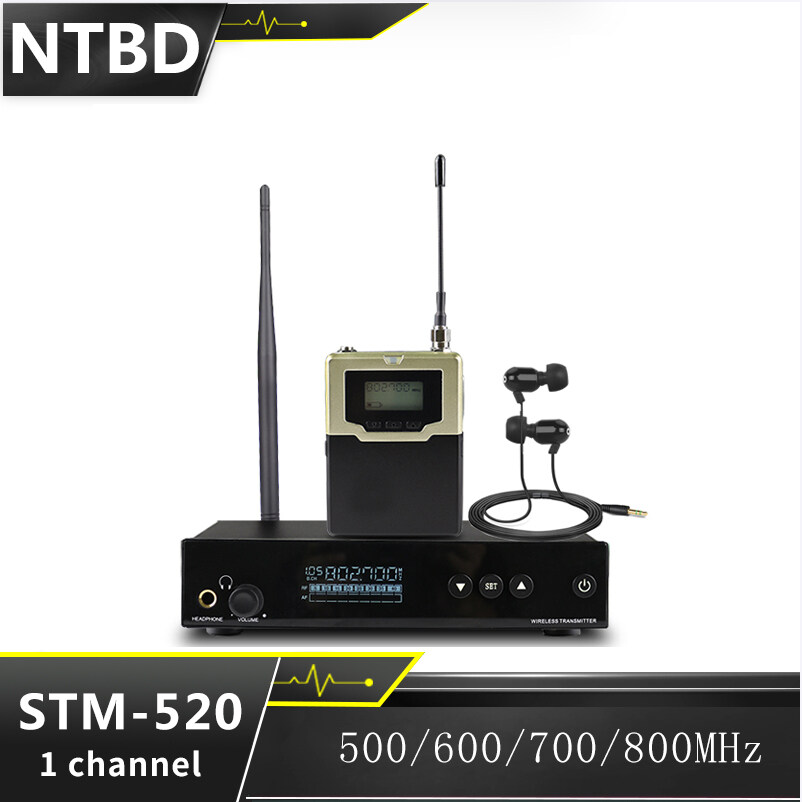 NTBD STM-520 Hệ Thống Giám Sát Tai Nghe Không Dây Giám Sát Máy Phát Tín Hiệu Đơn Chuyên Nghiệp IEM Cho Biểu Diễn Sân Khấu DJ