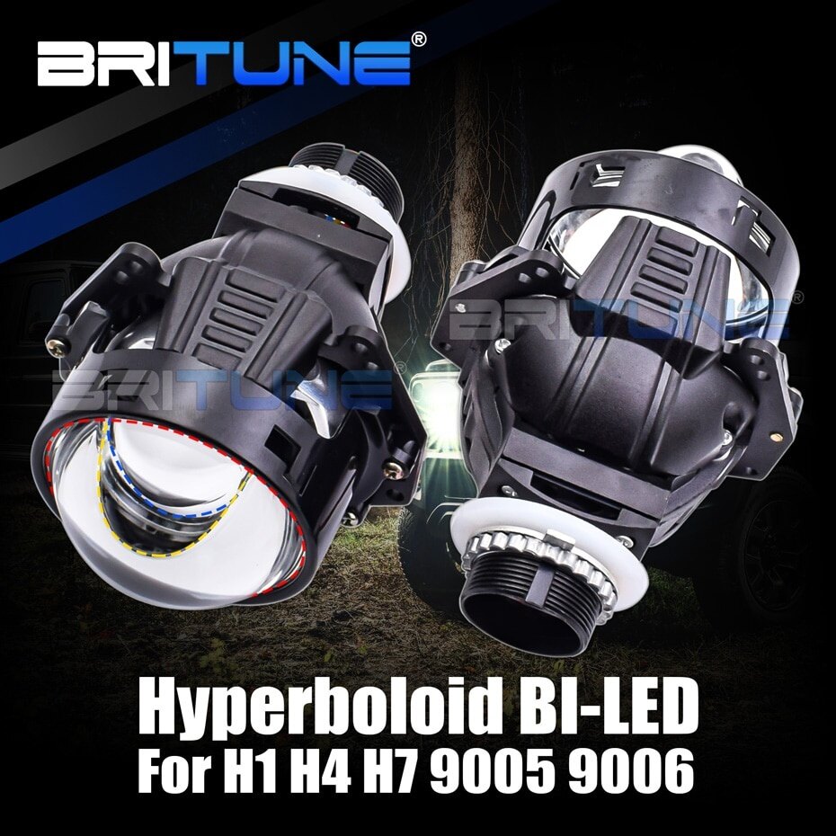 Ống kính bi led 50w cho đèn pha đèn led h1 h4 h7 9005 9006 máy chiếu ma trận siêu hình ống kính xe hơi 3 inch trang bị thêm hella 3 5r