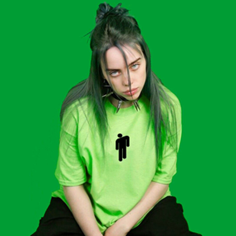 Billie Eilish Yellow Green T Shirt 