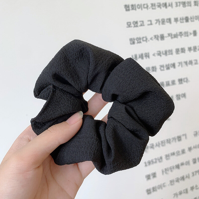 Dây Buộc Tóc Dây Buộc Cổ Điển Đơn Giản Dây Cao Su Co Giãn Màu Trơn Cho Nữ Dây Buộc Tóc Đuôi Ngựa Thường Ngày Phụ Kiện Tóc