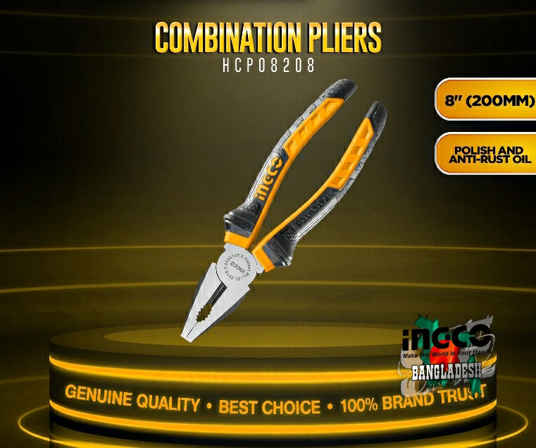 Combination Pliers 8" -ingco hcp08208