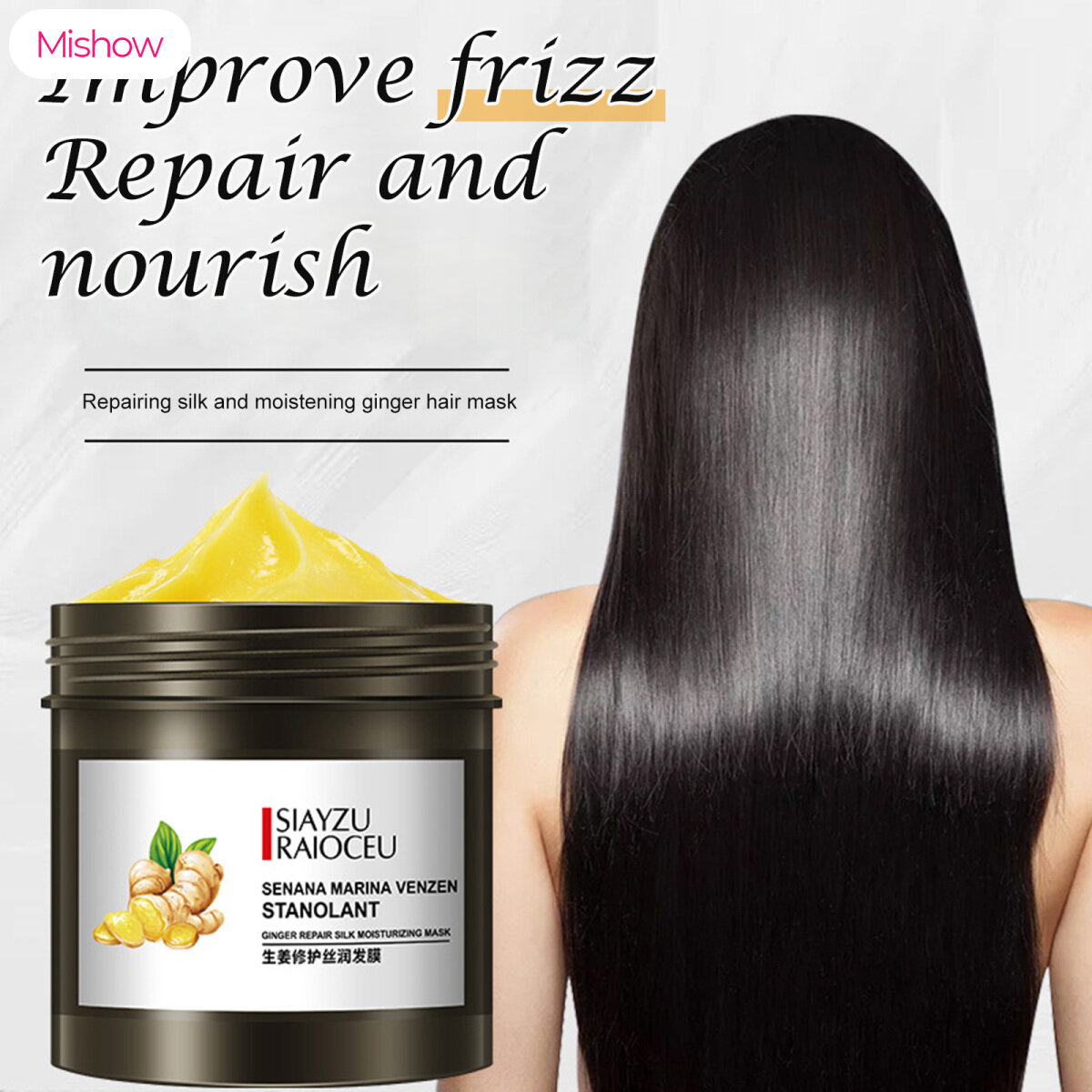 Gambar Magical Hair Mask Treatment For Dry Hair Frizzy Hair Loss Ginger  Hair Repair Treatment For Dry   Damage Hair Deep Hair Care Mask
