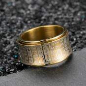 Men's Viking Buddha Finger Spinner Ring Buddhist Rune Mantra Rotating Rings For Man Anxiety Fidget Adhd Jewelry Accessories Gift