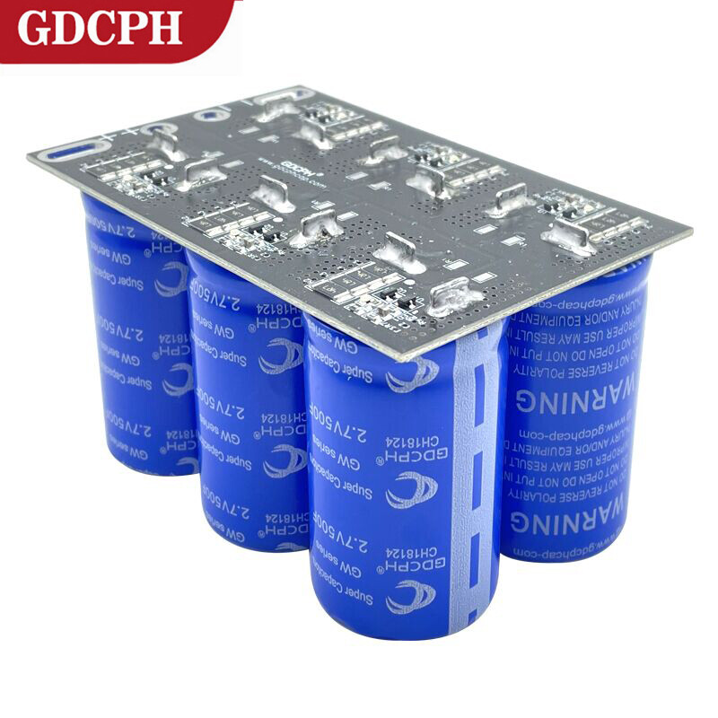 Mô-đun chỉnh lưu ô tô 16v83f siêu tụ điện 2. 7v500f × 6 với tụ điện farad hai hàng mạch bảo vệ