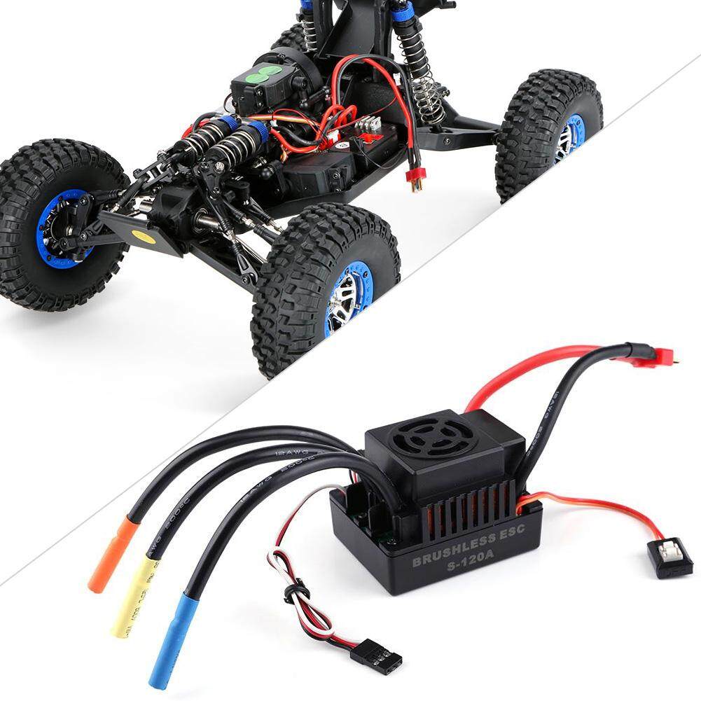 Waterproof 120A ESC Brushless Electric Speed Controller Fr 1:10//1:8 RC Car Truck