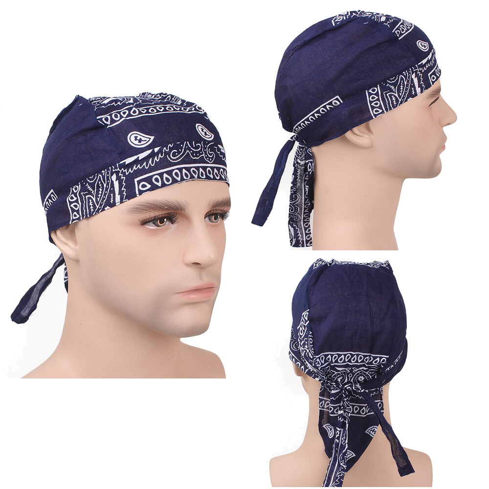 Hellery Mũ Đầu Lâu Nam Nữ Durag Mũ Hóa Trị Rụng Tóc Khăn Trùm Đầu Cướp Biển Khăn Rằn - Hàng quốc tế | Lưu ý thời gian giao hàng dự kiến