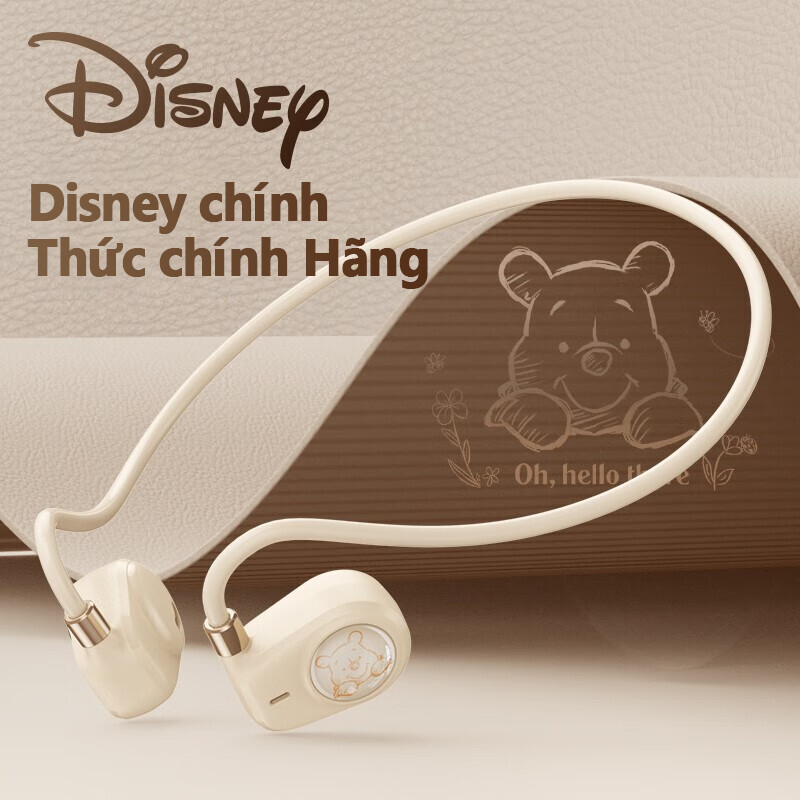 Tai nghe không dây Disney QS-Q2 chính hãng Tai nghe Bluetooth dẫn khí dẫn tai Tai nghe Bluetooth Tai nghe không dây Tai nghe Bluetooth có móc tai Micrô tích hợp gọi video