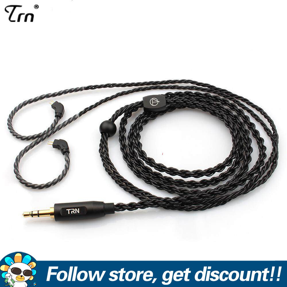  FAAEAL TRN Đầu Nối MMCX 2Pin 3.5Mm Cáp Đồng Có Độ Tinh Khiết Cao 6 Lõi Cho Shure SE215 SE315 SE425 SE535 SE846 TFZ TRN X6 V30 V80 IM1 KZAS10 ZS10 AS06 CCA C10NICEHCK M6 N3 Cáp Âm Thanh dây Cáp Thay Thế Tai Nghe Tai Nghe 
