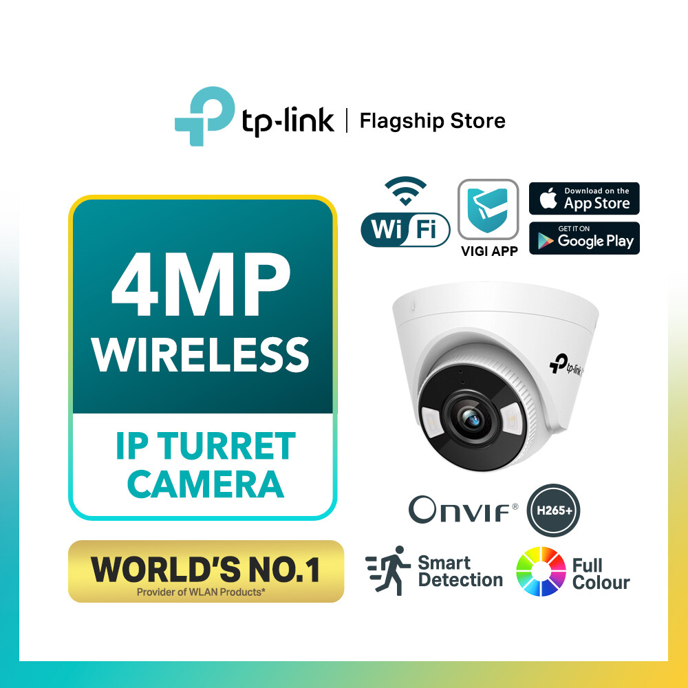 TP-Link 4MP AI CCTV VIGI C440-W & C440 - Indoor Full-Color Ultra-HD Turret IP Network Camera (With SD Card) Harga 239 Ringgit*Penghantaran Percuma