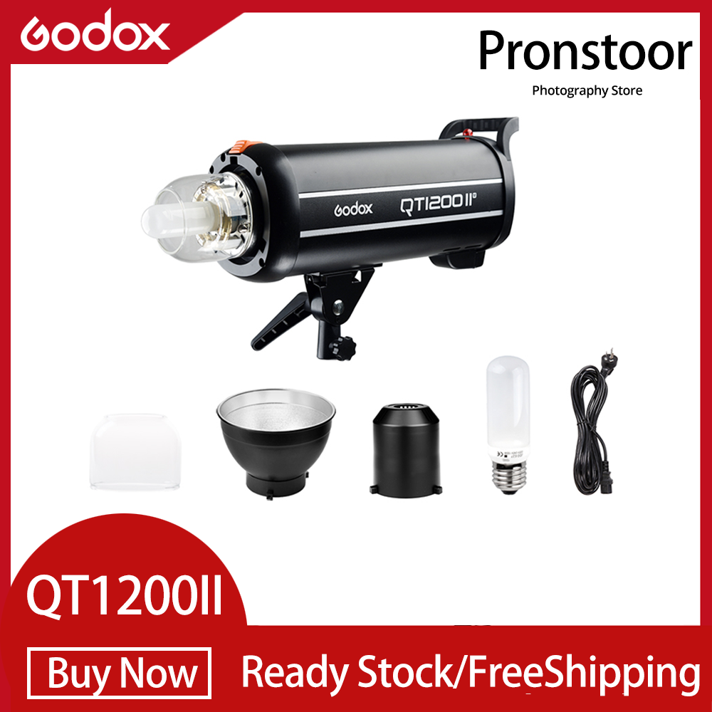 Godox QT1200III 1200W Quicker Studio Flash 5600K Bowens Mount Flash Duration 1/29600s 2.4G Wireless System 40W LED Modeling Lamp ราคา 26,470 บาท*ส่งฟรี