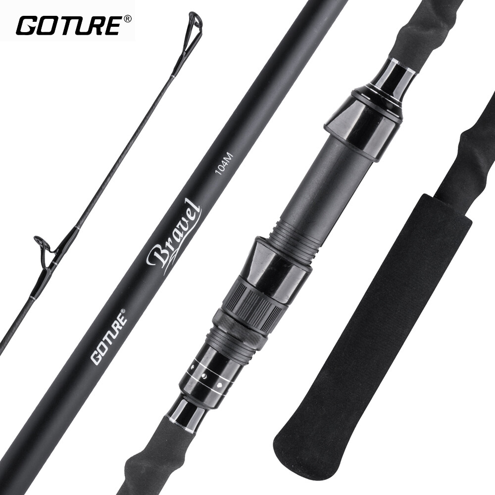 Goture cần câu cá lướt sóng bravel cần câu du lịch quay lướt sóng sợi carbon 4 khúc cần câu cá đứng trên bờ cá hồi cá vược cần câu du lịch