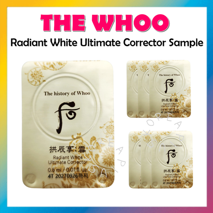 Échantillon The History Of Whoo Gongjinhyang - Correcteur Blanc Radiant 0,5 Ml - Soin Coréen Anti-âge