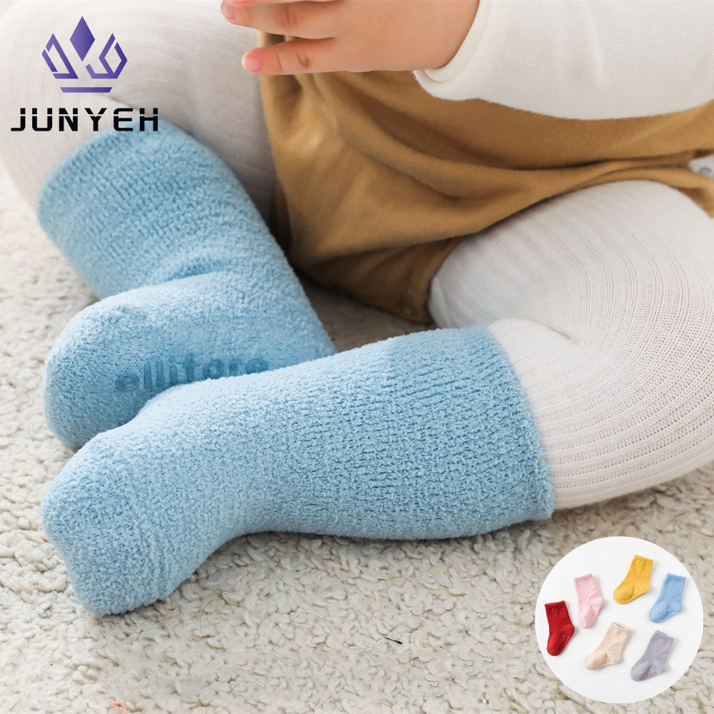 100% Cotton Baby Socks Winter Thicken Boutique Newborn Legging Anti Slip