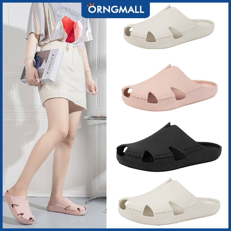 ORNGMALL Women High Quality Non-Slip EVA Slippers Beach Sandals with Soft Sole for Summer Comfort Size 36-45 ราคา 429 บาท*ส่งฟรี