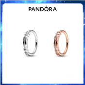 High Quality 925 Sterling Silver Pandora Signature I-D Pavé Ring Jewelry Gifts Finger Rings for Women gift